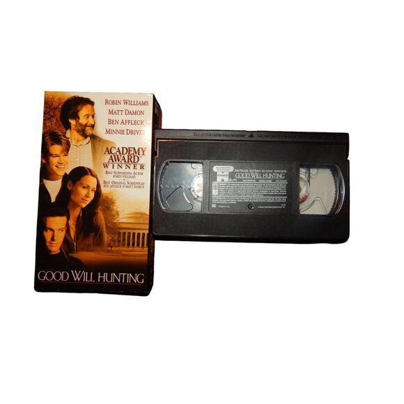 GOOD WILL HUNTING Robin Williams Matt Damon Ben Affleck Minnie Driver 1997 VHS - Picture 2 of 6